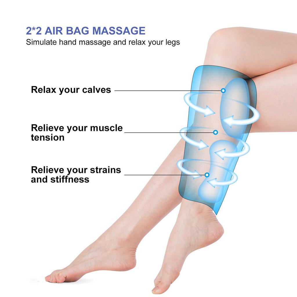 air compression leg massager, igia air leg massager, calf compression massager, calf leg recovery massager, calf airbag massage